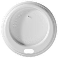 4 oz. Dome/White Paper Hot Cup Lid