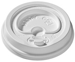 12/16/20/24 oz. Hold & GoÂ® Lock-Back Dome/White Paper Hot Cup Lid