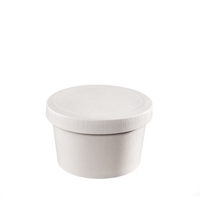 8 oz. Food Container and Paper Lid Combo