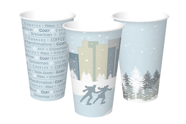 Choice 12 oz. White Poly Paper Hot Cup - 1000/Case