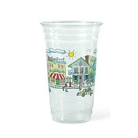 16 oz. Springtime on Main Street Plastic Cold Cup