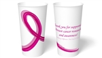 20 oz. Pink Ribbon Paper Hot Cup