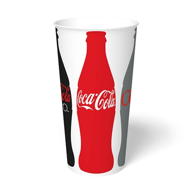 Coca Cola 22 oz Bell Soda Glass Cup 