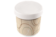 32 oz. Food Container & Paper Lid Combo