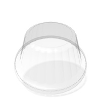 3 oz. Cold/Dome/Clear Paper Food Container Lid