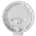 8 oz. Lock-Back/White Paper Vending Hot Cup Lid