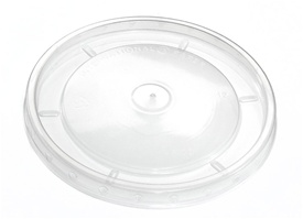 12 oz. Hot/Flat/Clear Paper Food Container Lid