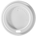 10/12/16/20/24 oz. Dome/White Polypropylene Lid