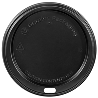 Dome Black Lid for 10-24 oz.