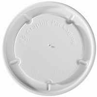 6/8/10/16 oz. Hot/Flat/White Paper Food Container Lid