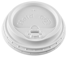 12/16/20/24 Hold & GoÂ® 4-in-1 Lock-Back Dome/White Paper Hot Cup Lid