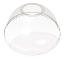 12-24 oz. Dome Clear with Hole