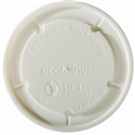 16/32 oz. ecotainerÂ® Hot/Flat/Navajo White Paper Food Container Lid