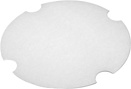 54/85 oz. Paper Flat/White Paper Bucket Lid