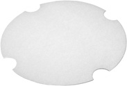 130 oz. Paper Flat/White Paper Bucket Lid