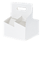 4 Cell Carte Blanc Cup Carrier
